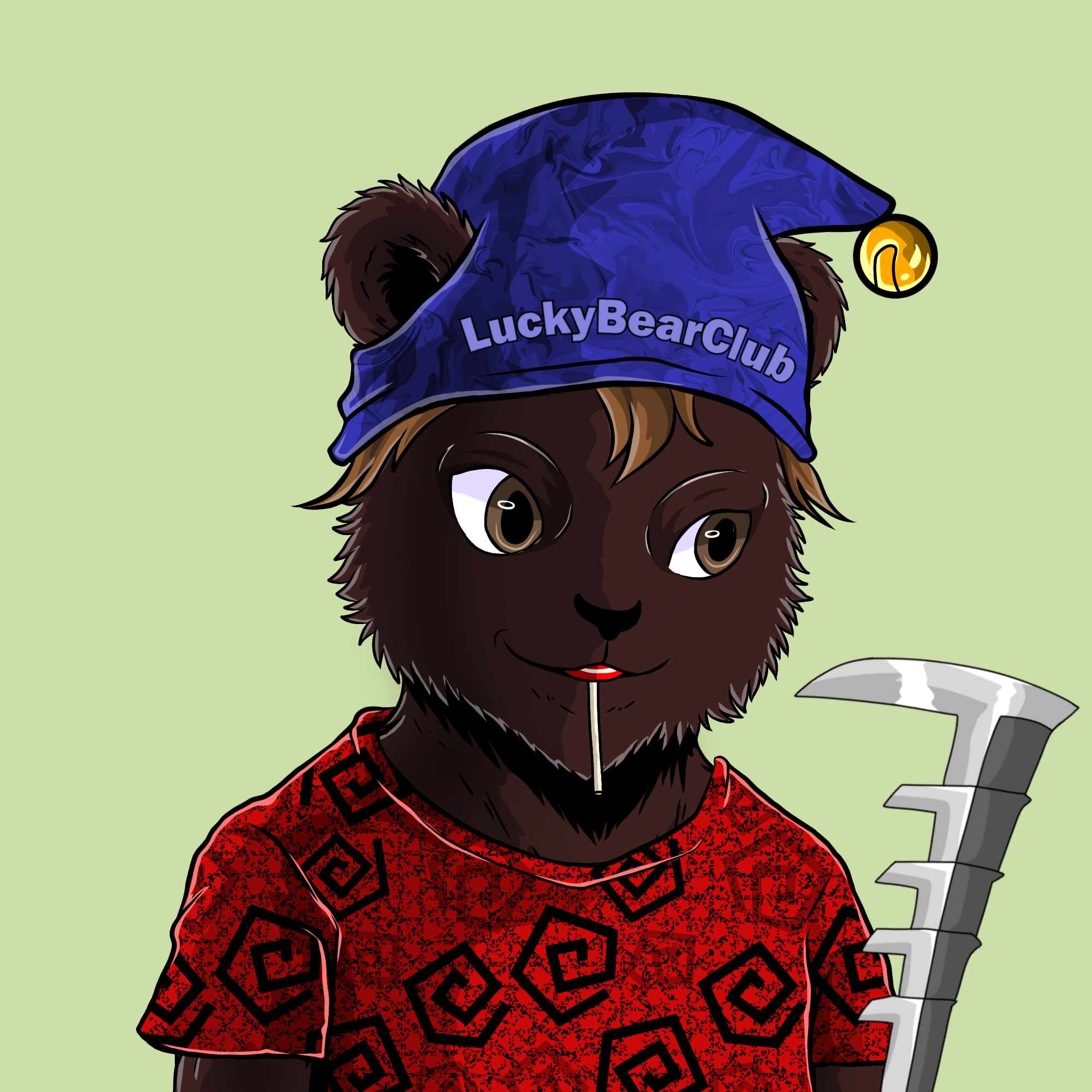Lucky Bear Club #477 NFT artwork