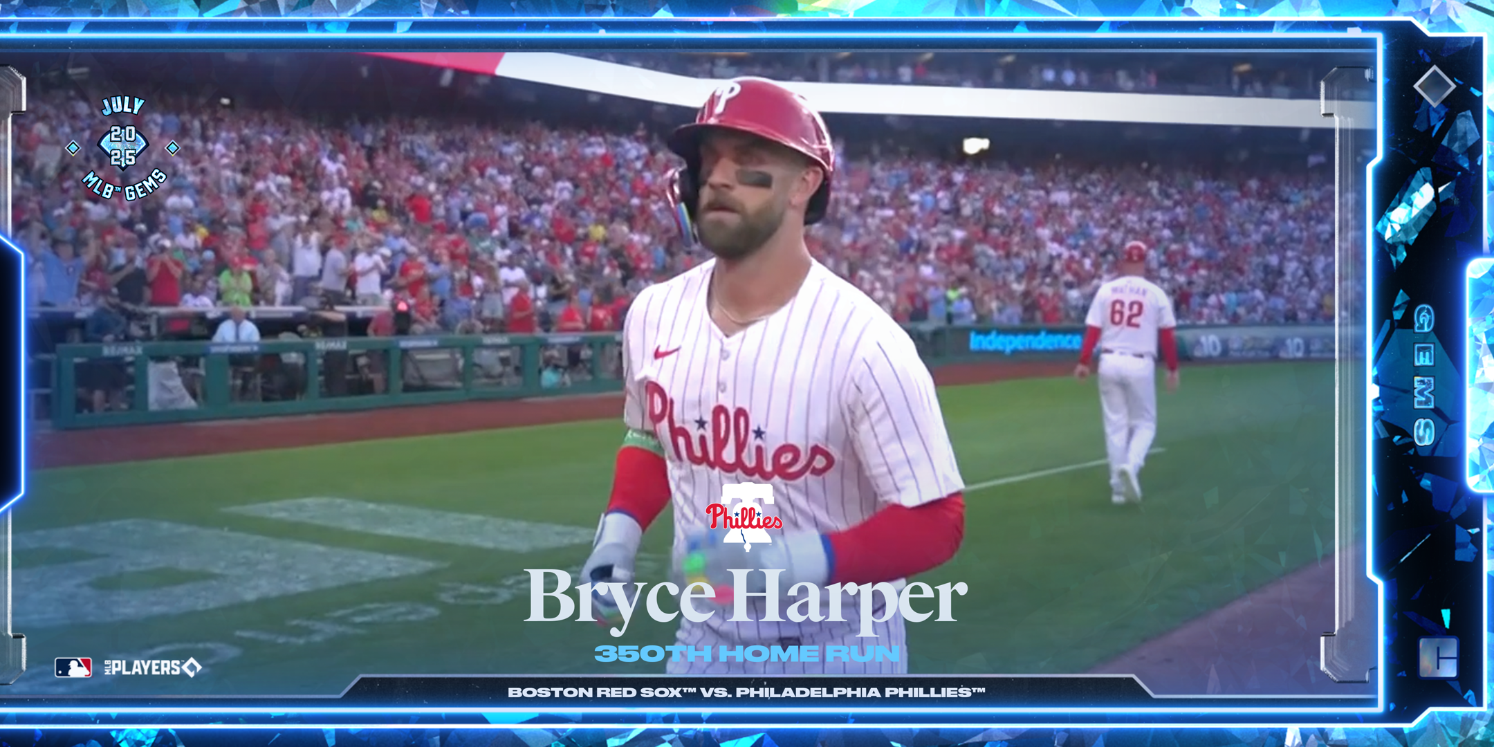 Bryce Harper - 350th Home Run 13 NFT artwork