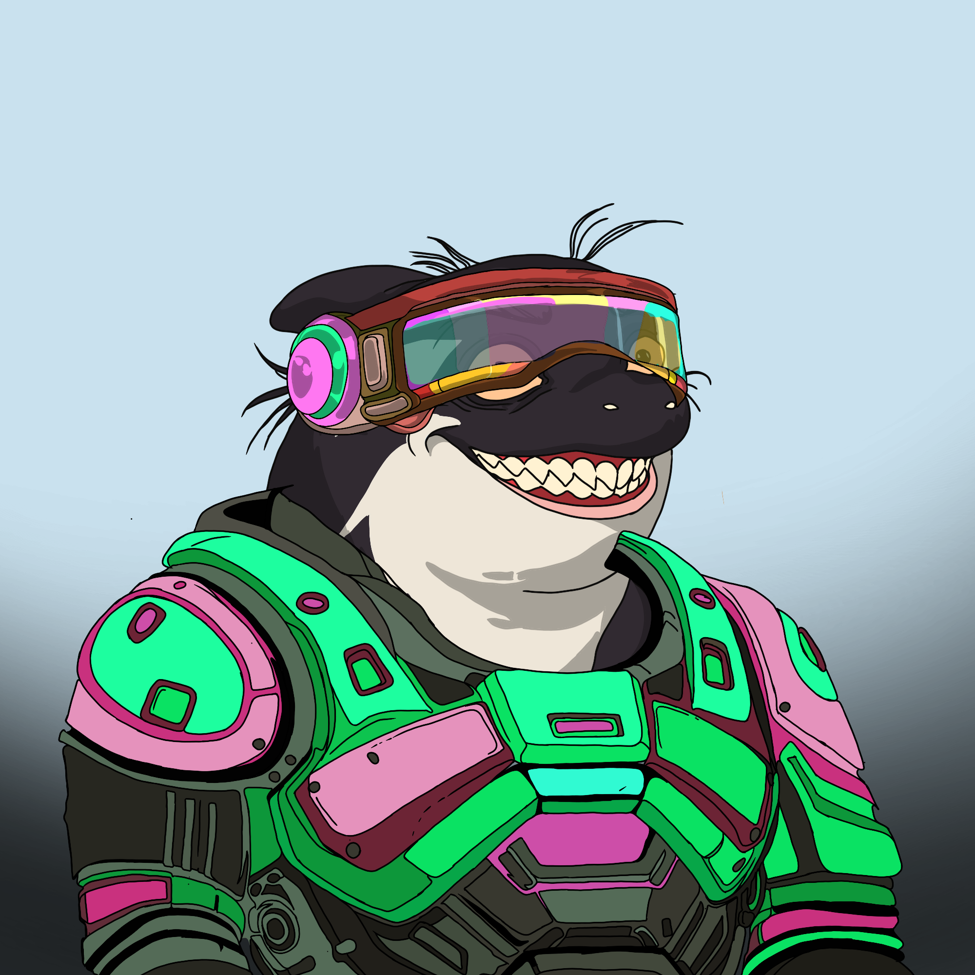CRAZY ORCAS #125 NFT artwork