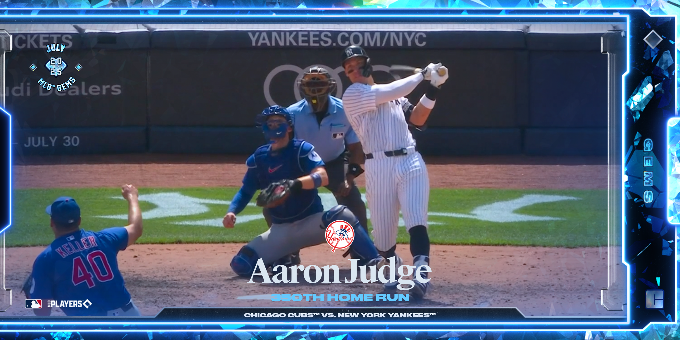 Aaron Judge - 350th Home Run 3 NFT artwork