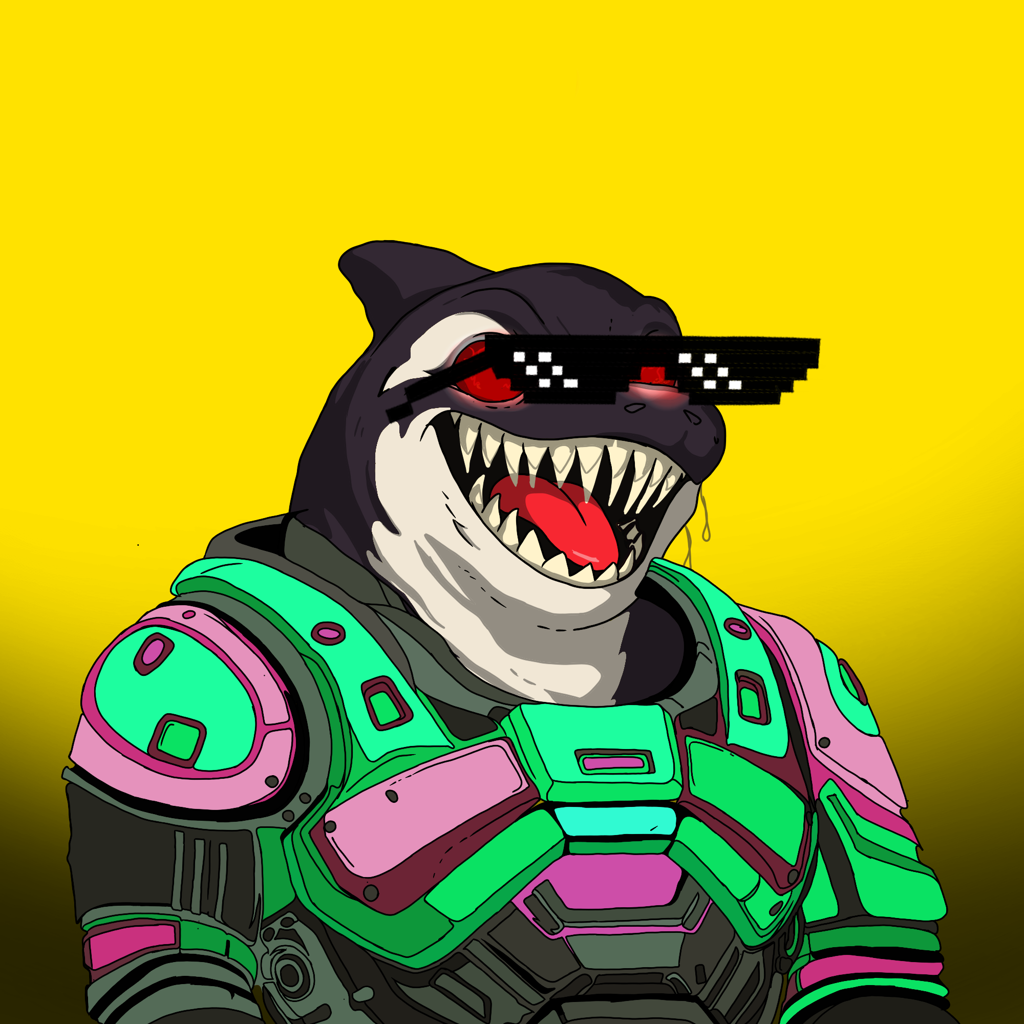 CRAZY ORCAS #2 NFT artwork