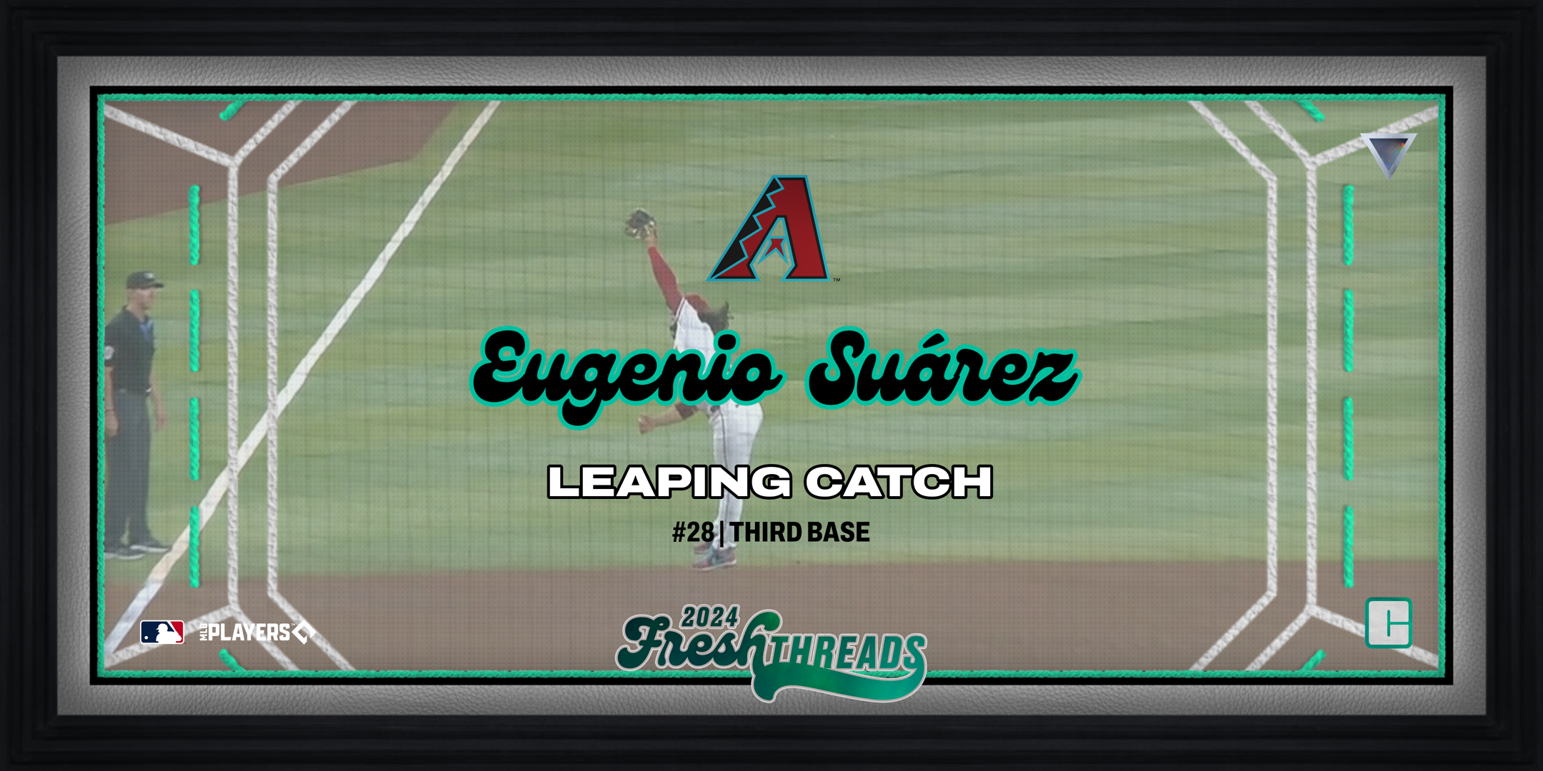 Eugenio Suarez Leaping Catch 82 NFT artwork