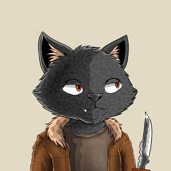 WallowCats #120 NFT artwork