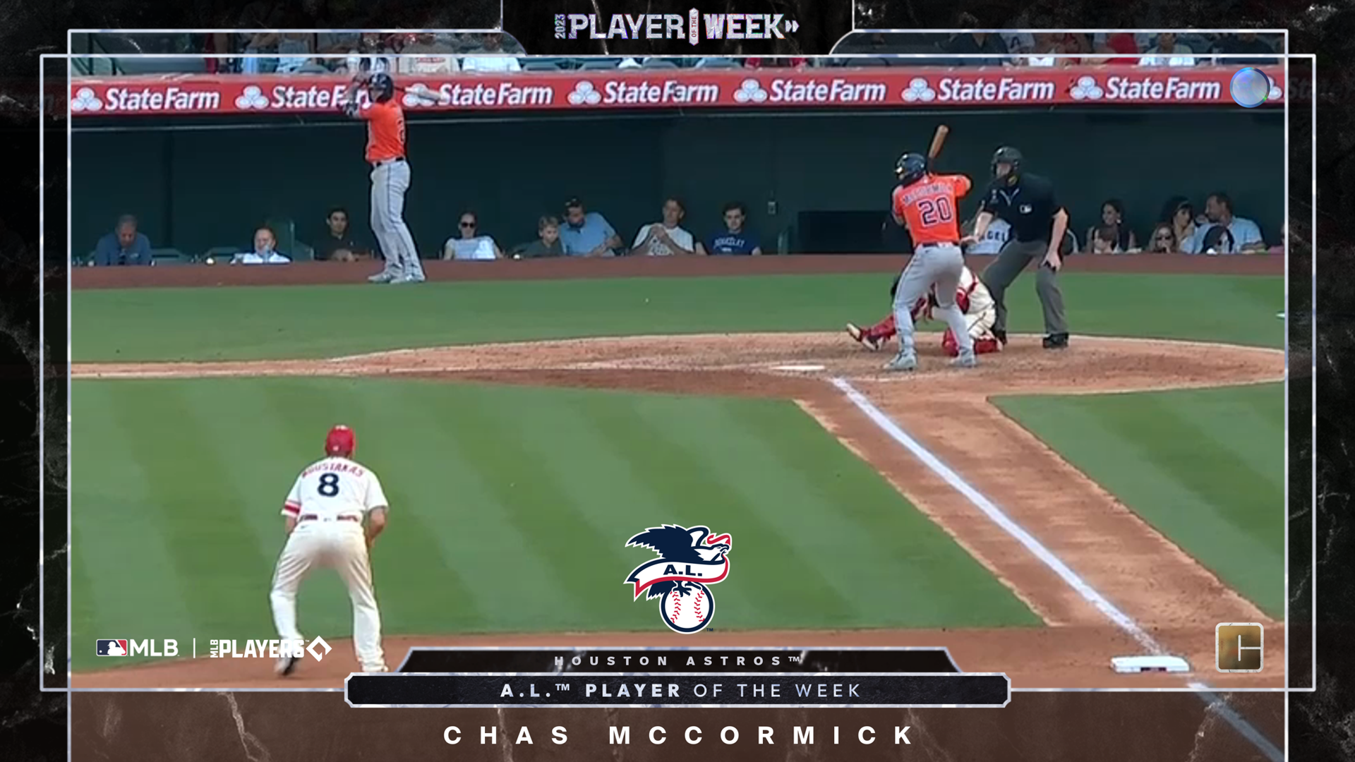 Chas McCormick AL Player of 33 NFT artwork