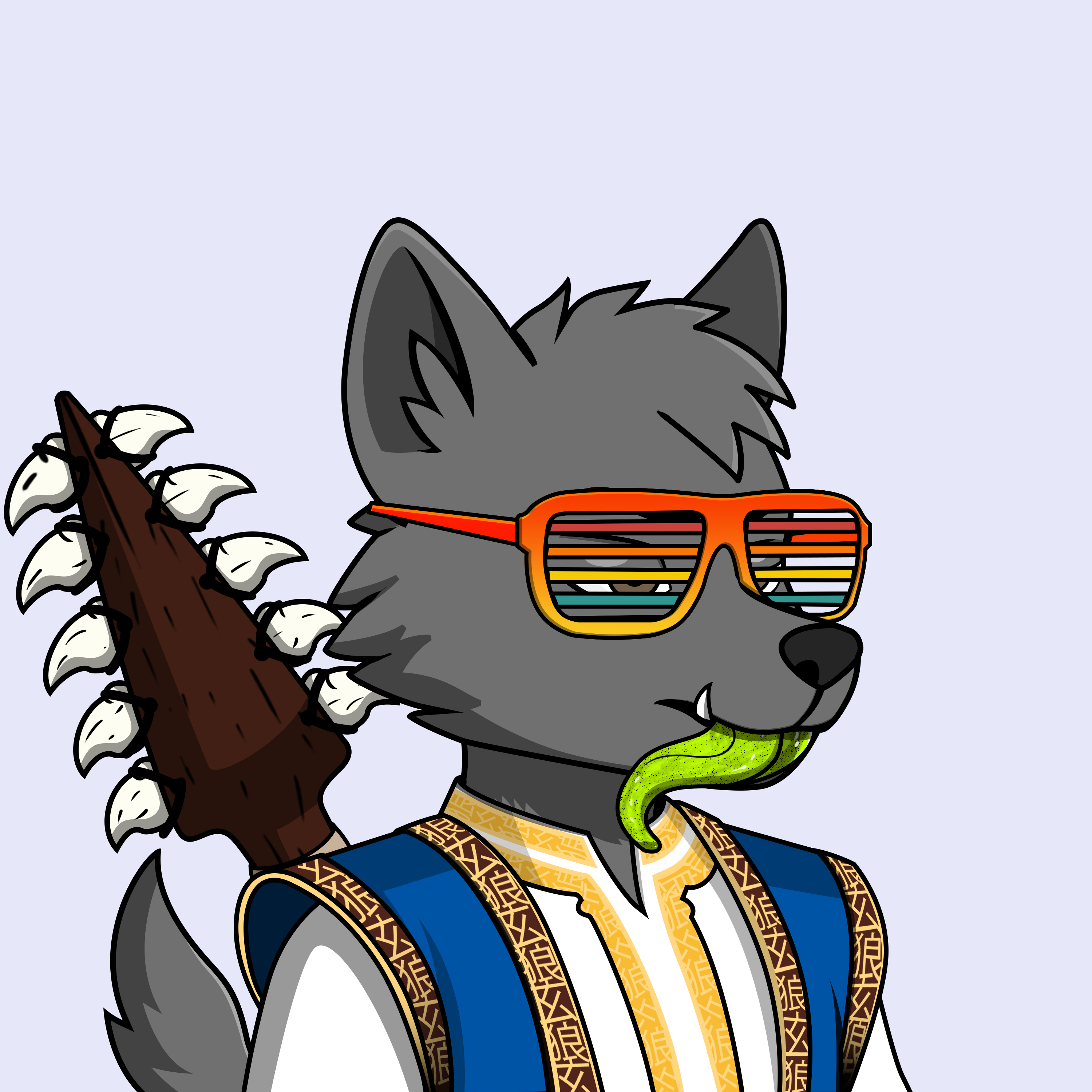 Apex Wolf #1081 NFT artwork