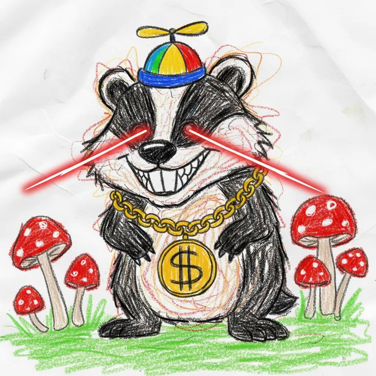 Badger #009 NFT artwork