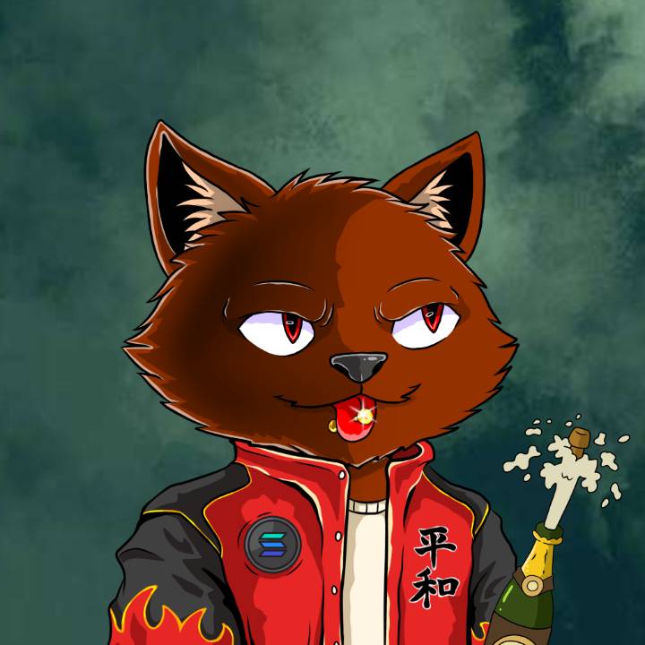 WallowCats #10 NFT artwork