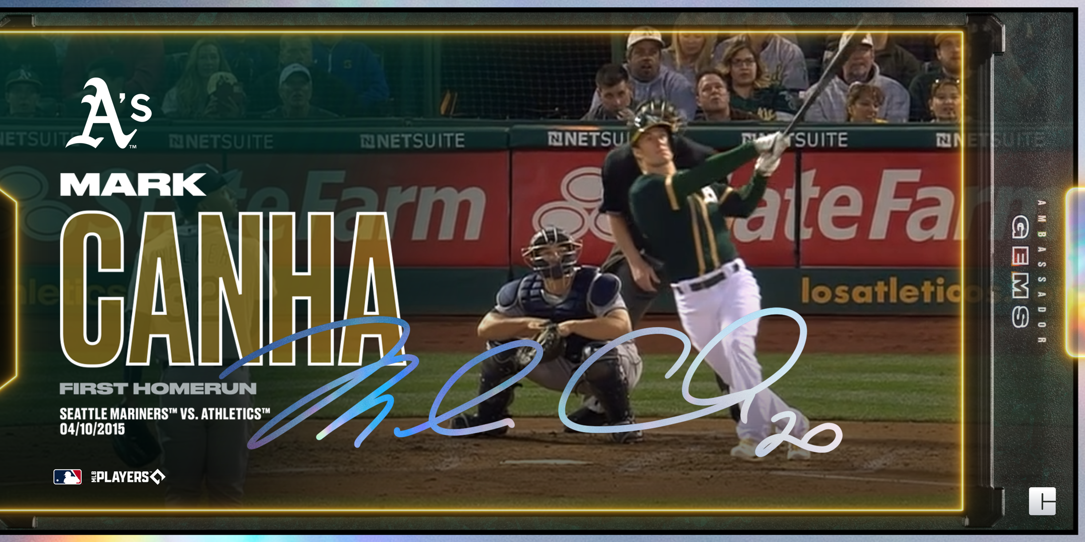Mark Canha - First Home Run 437 NFT artwork