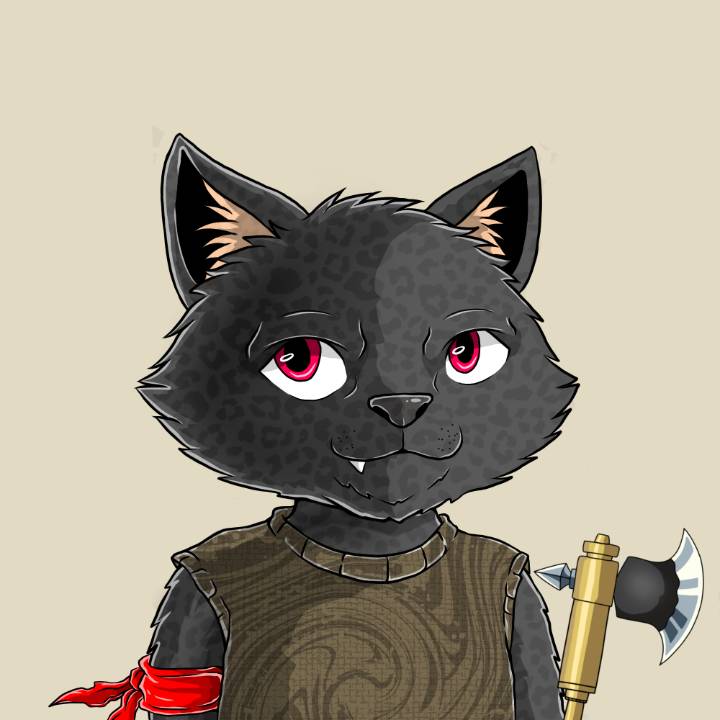 WallowCats #221 NFT artwork