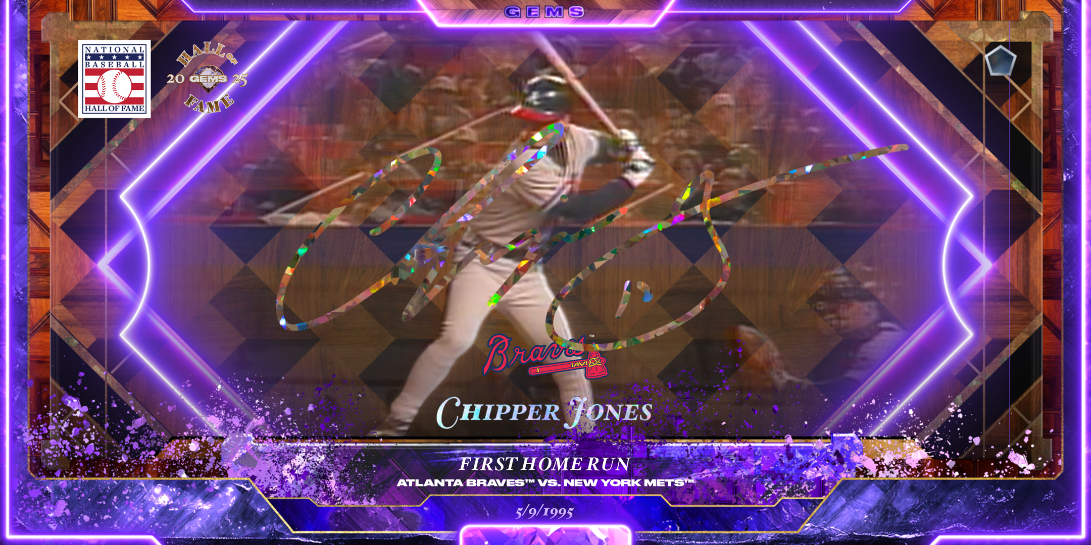 Chipper Jones First Home Run 20 NFT artwork