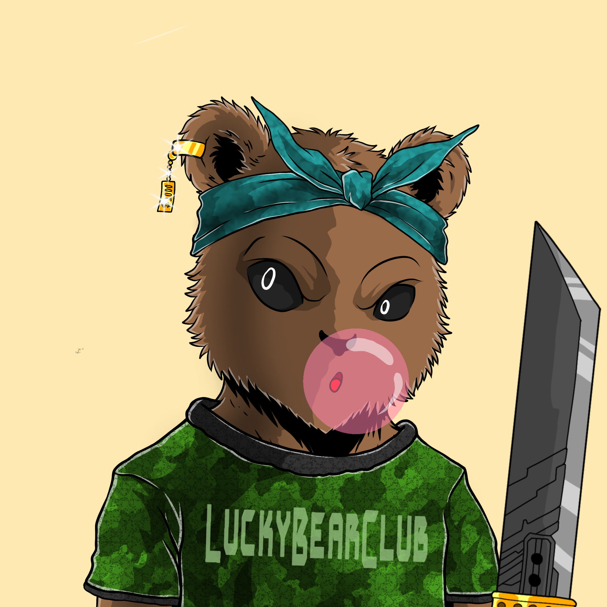 Lucky Bear Club #890 NFT artwork