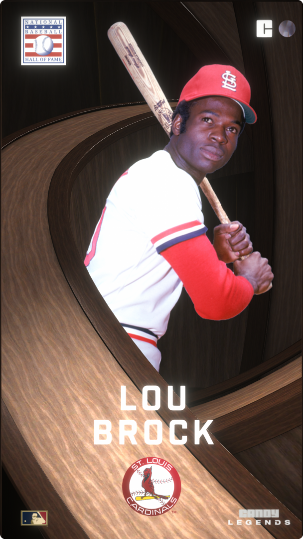 Lou Brock (191/700) NFT artwork