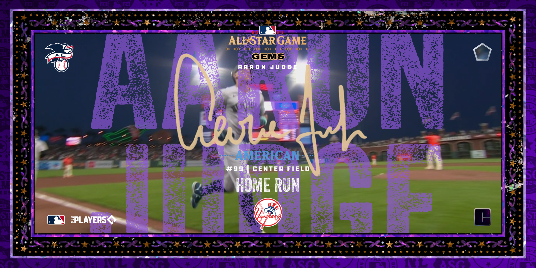 Aaron Judge - Home Run (10/25) NFT artwork