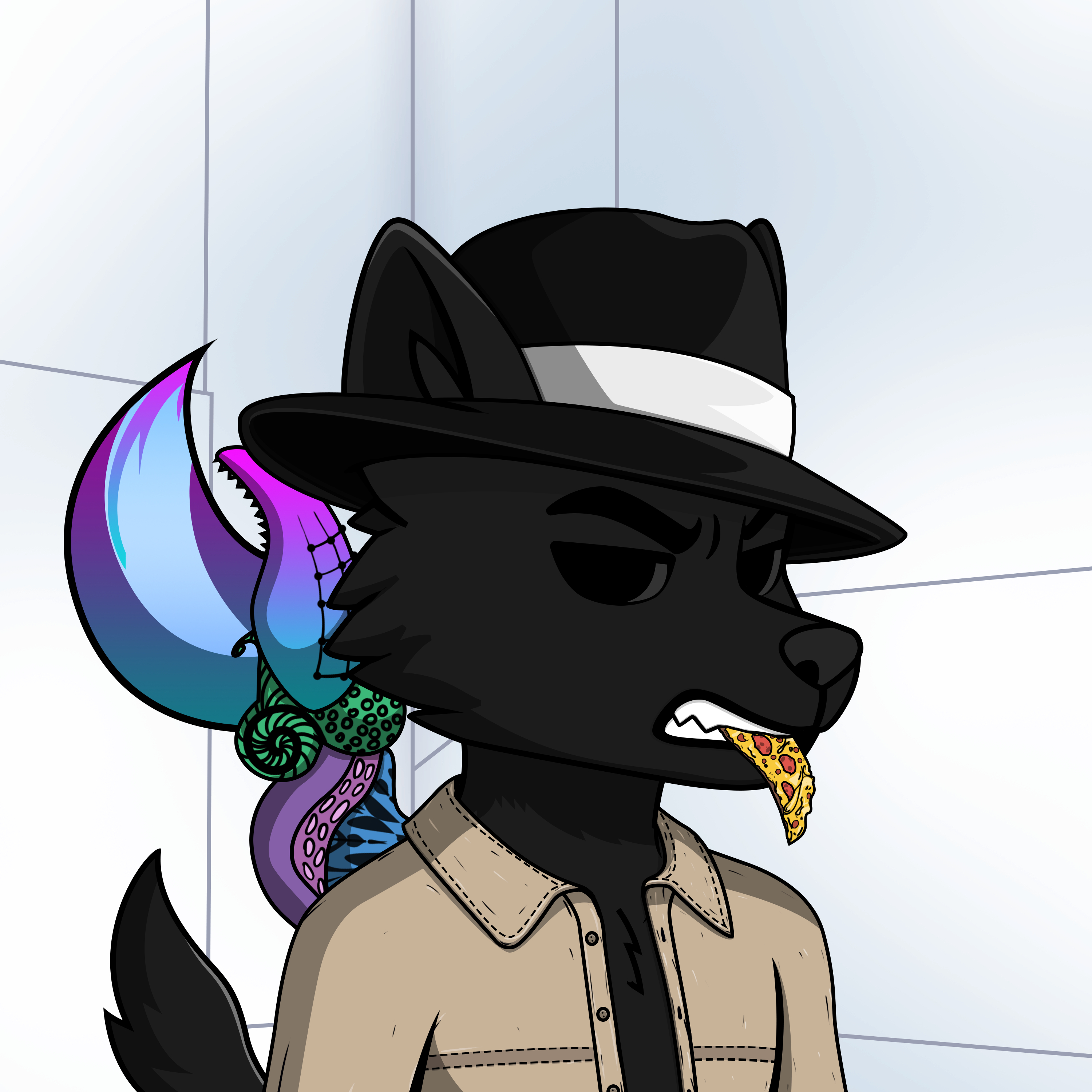Apex Wolf #1573 NFT artwork