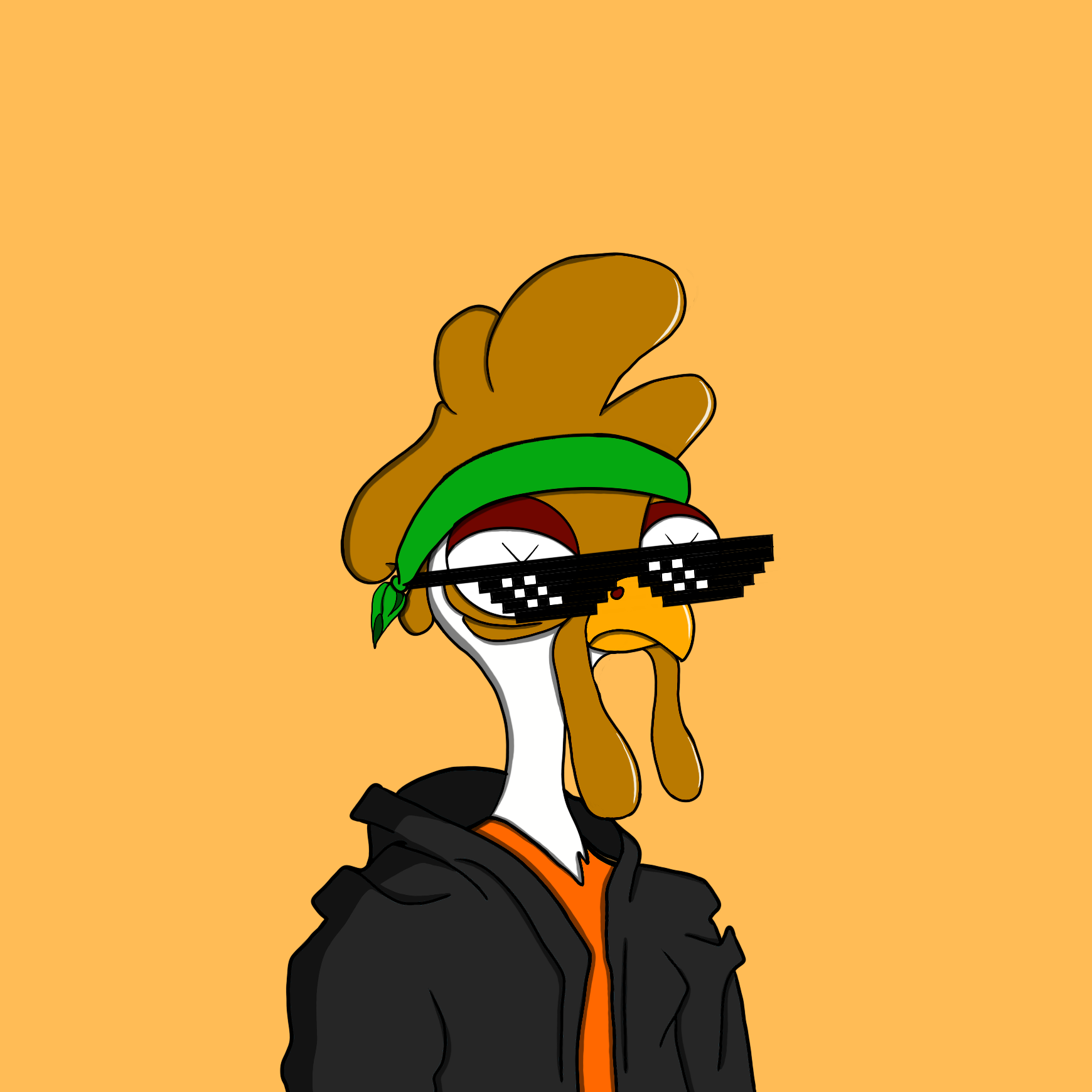 Crazy Chickens #87 NFT artwork