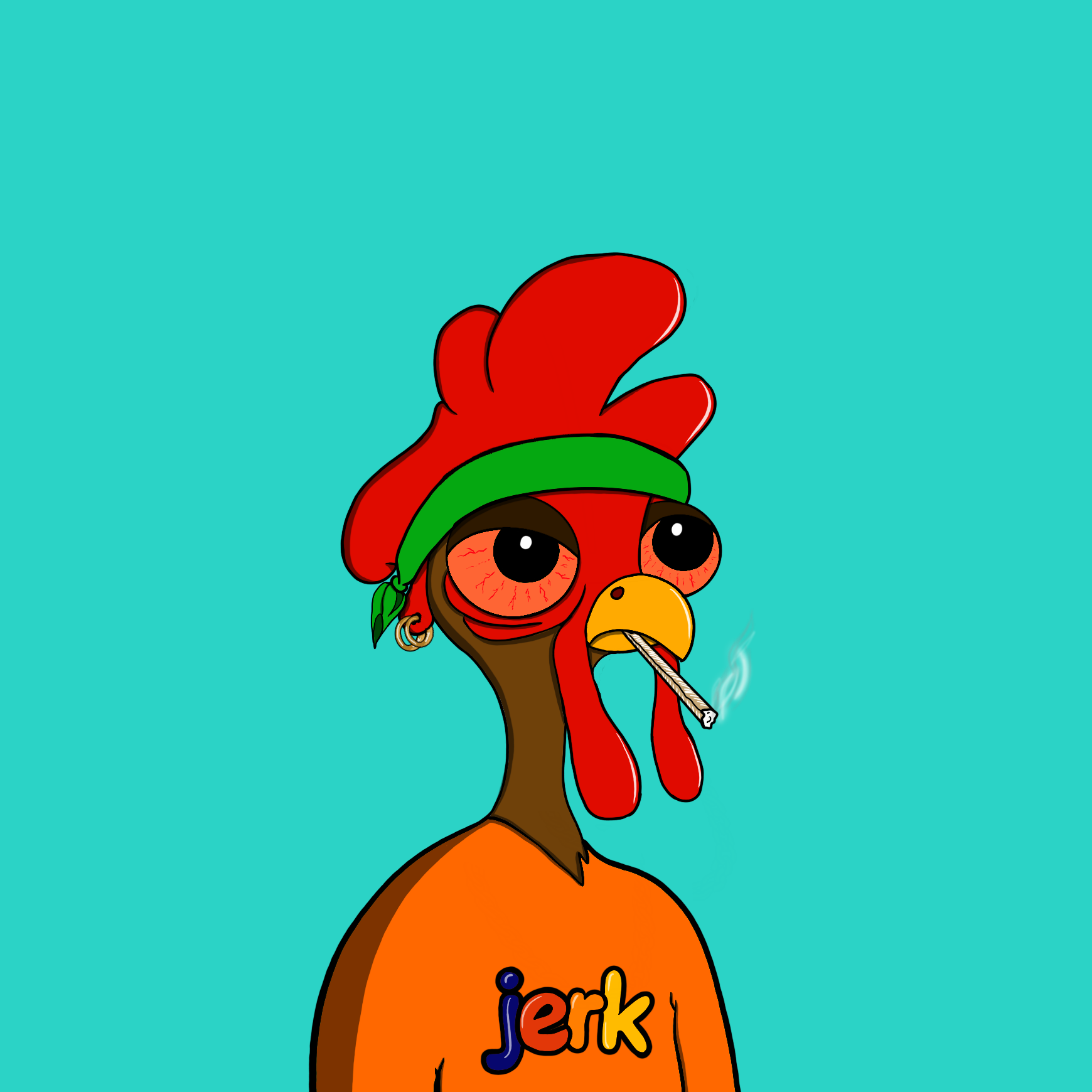 Crazy Chickens #52 NFT artwork
