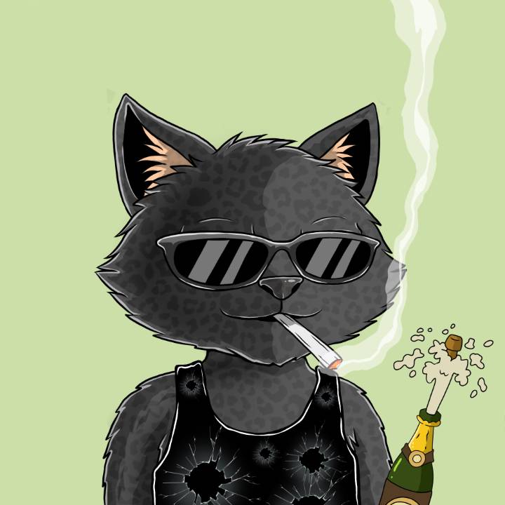 WallowCats #150 NFT artwork