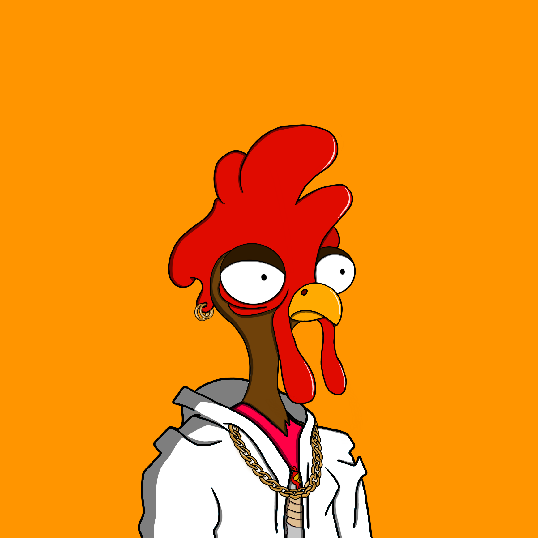 Crazy Chickens #83 NFT artwork