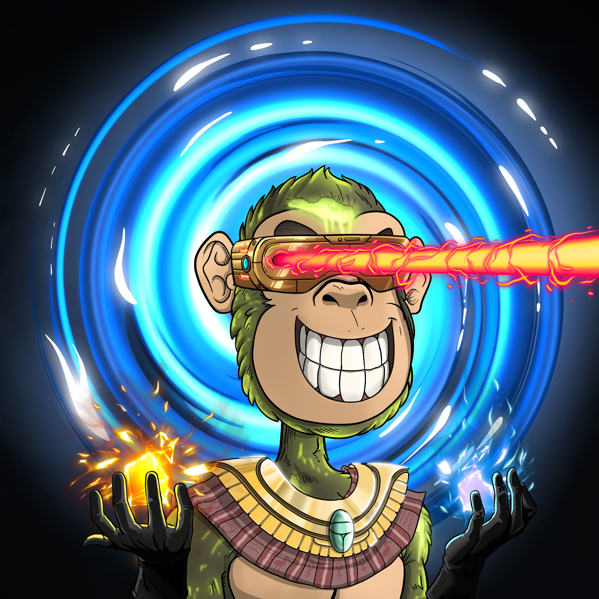 Time Traveling Chimp #1428 NFT artwork