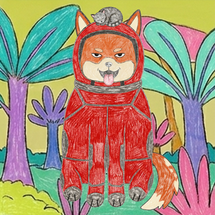 Space Shibas #3 NFT artwork