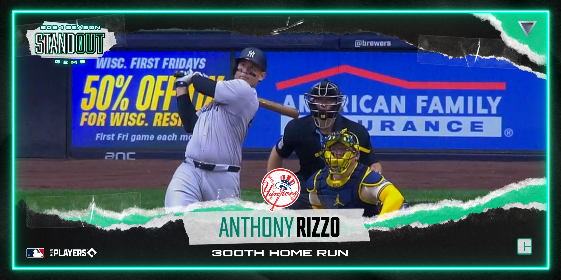 Anthony Rizzo 300th Home Run 387 NFT artwork