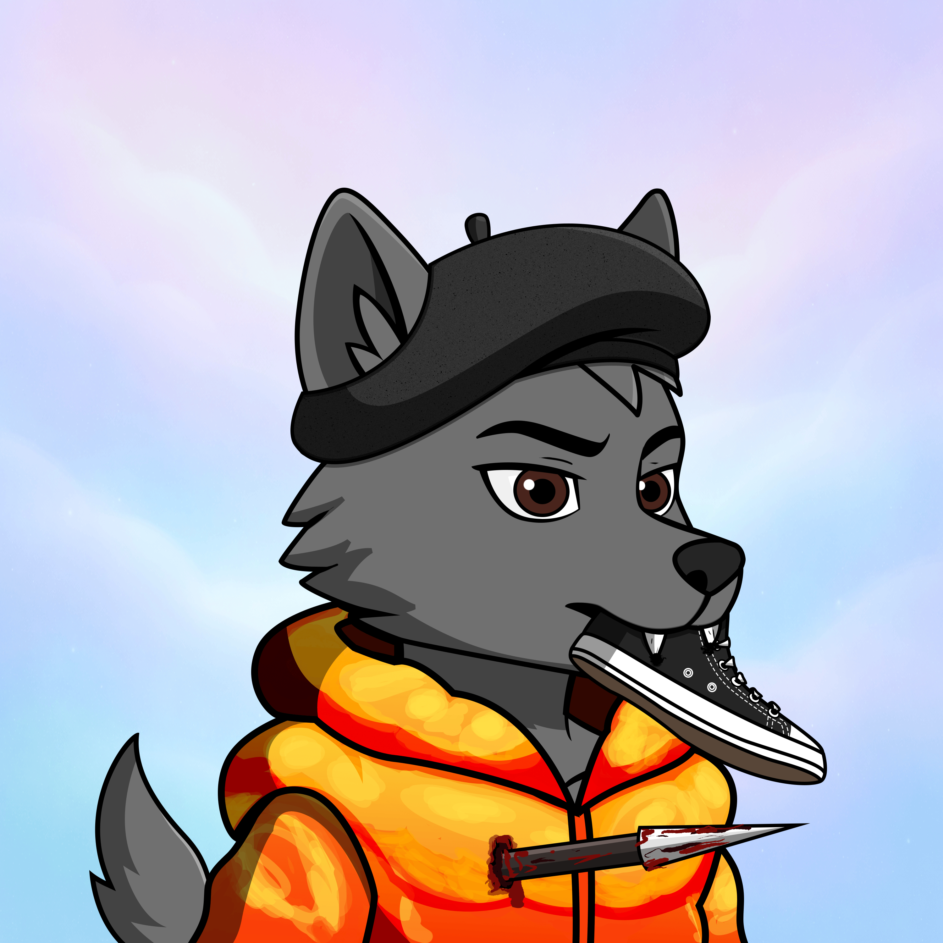 Apex Wolf #1810 NFT artwork