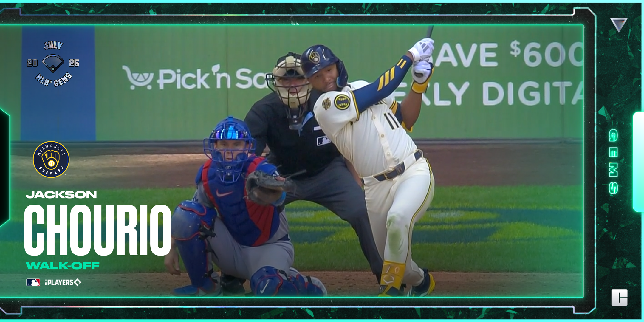 Jackson Chourio - Walk-Off 34 NFT artwork