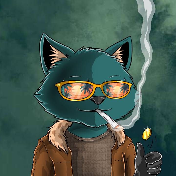 WallowCats #124 NFT artwork