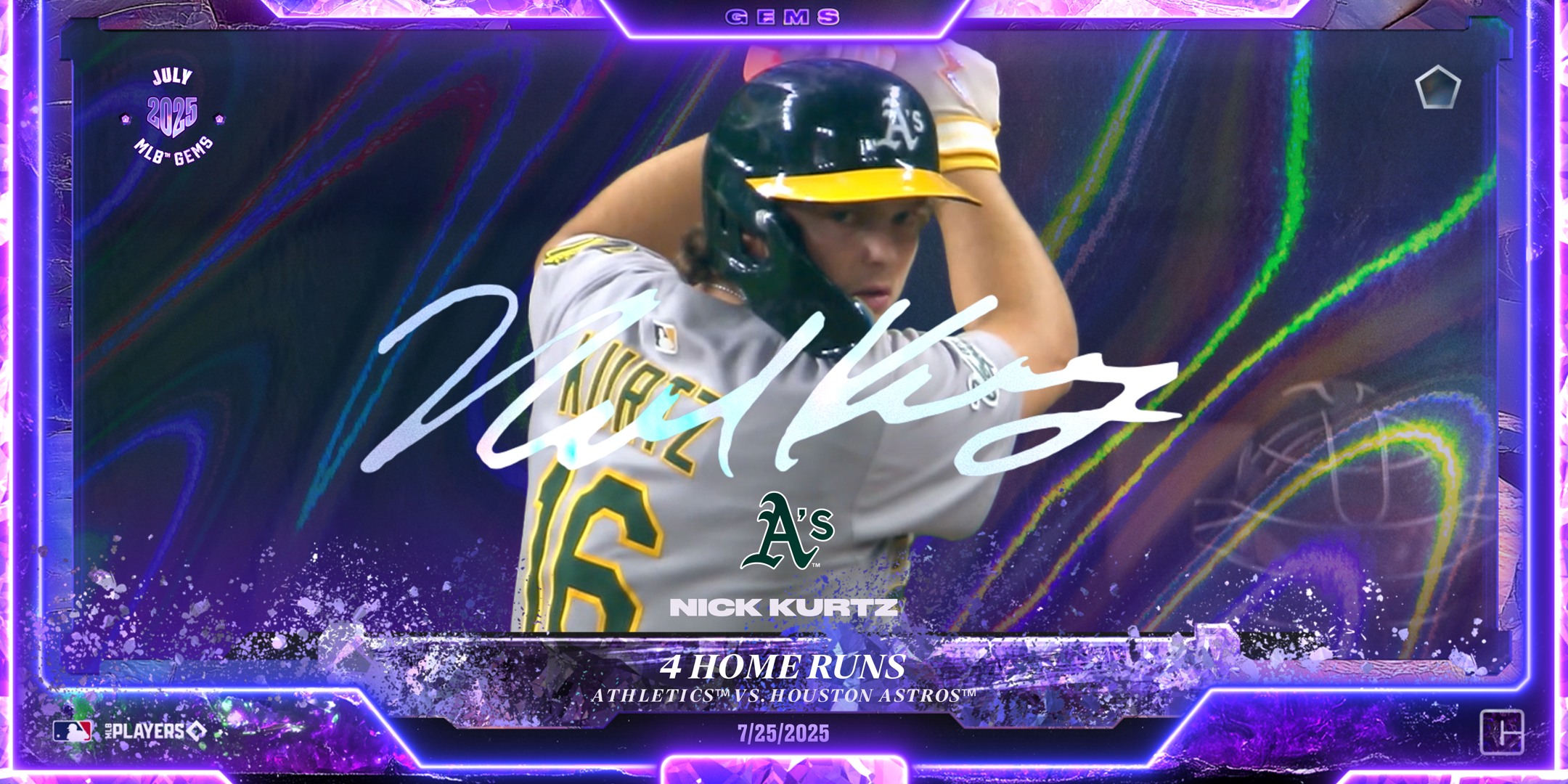 Nick Kurtz - 4 Home Runs (3/25) NFT artwork