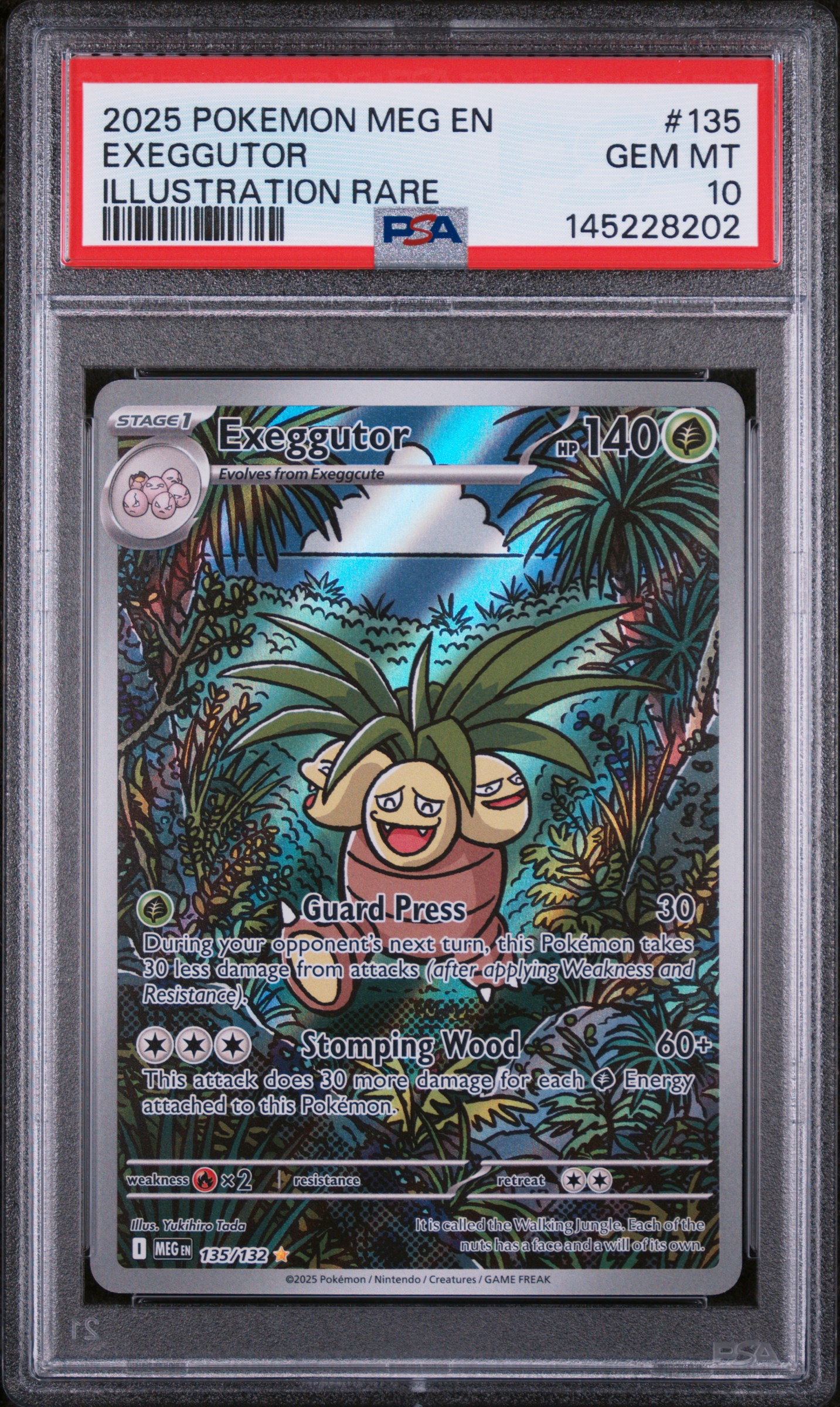 2025 #135 Exeggutor PSA 10 Meg E NFT artwork