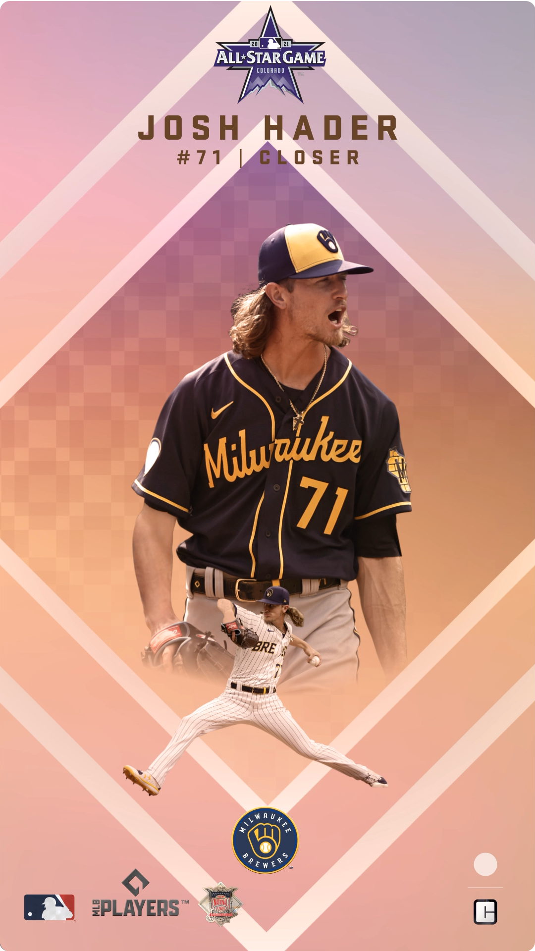 Josh Hader (254/409) NFT artwork