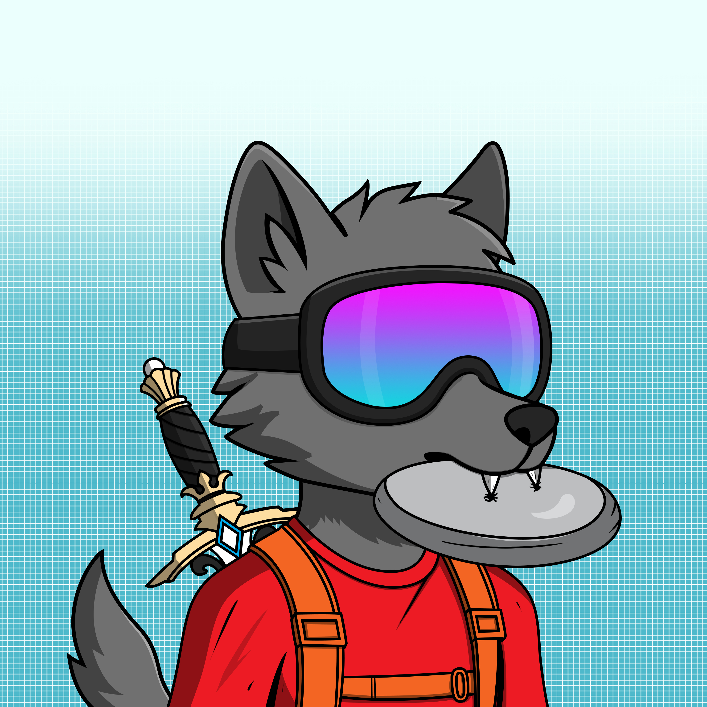 Apex Wolf #3024 NFT artwork