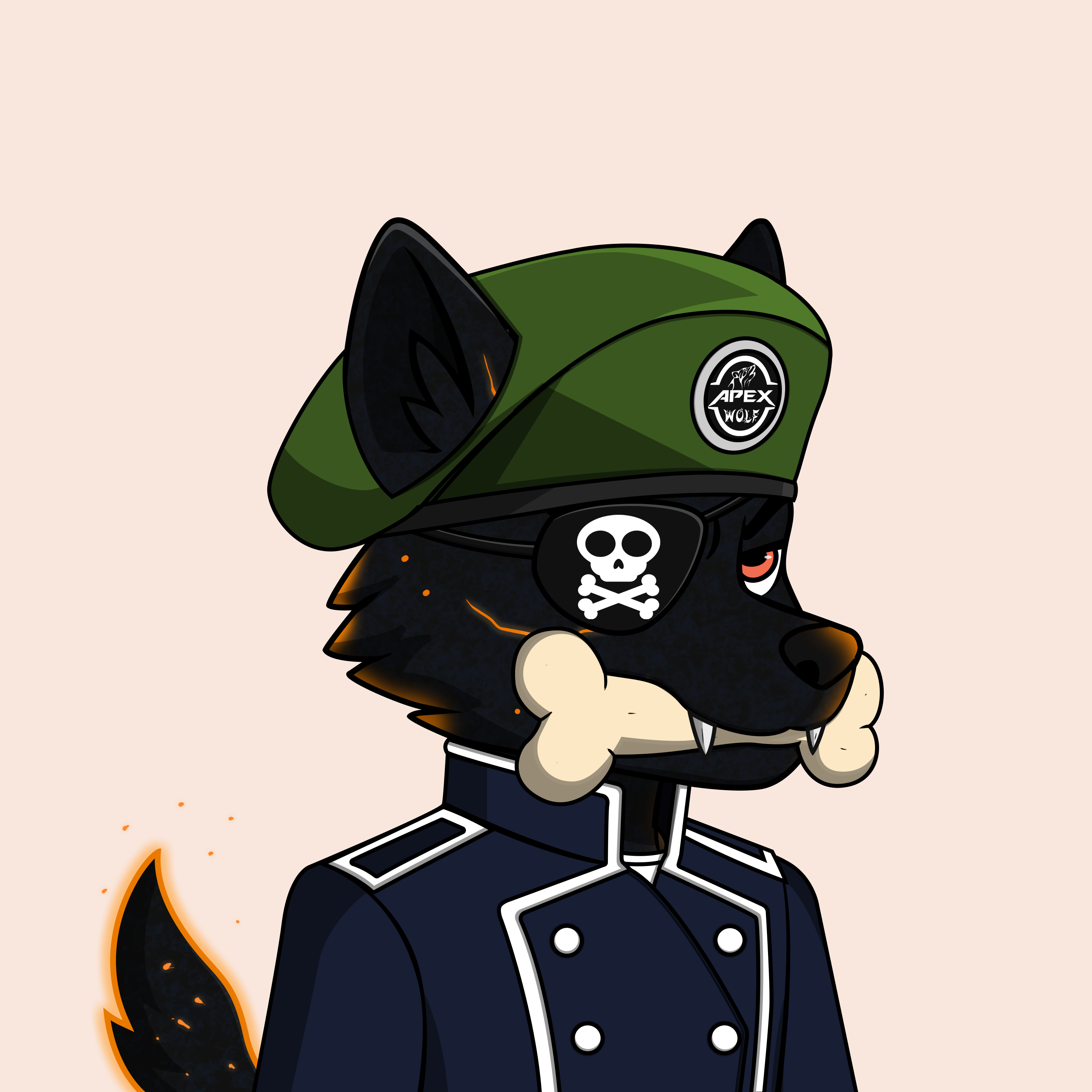 Apex Wolf #2577 NFT artwork