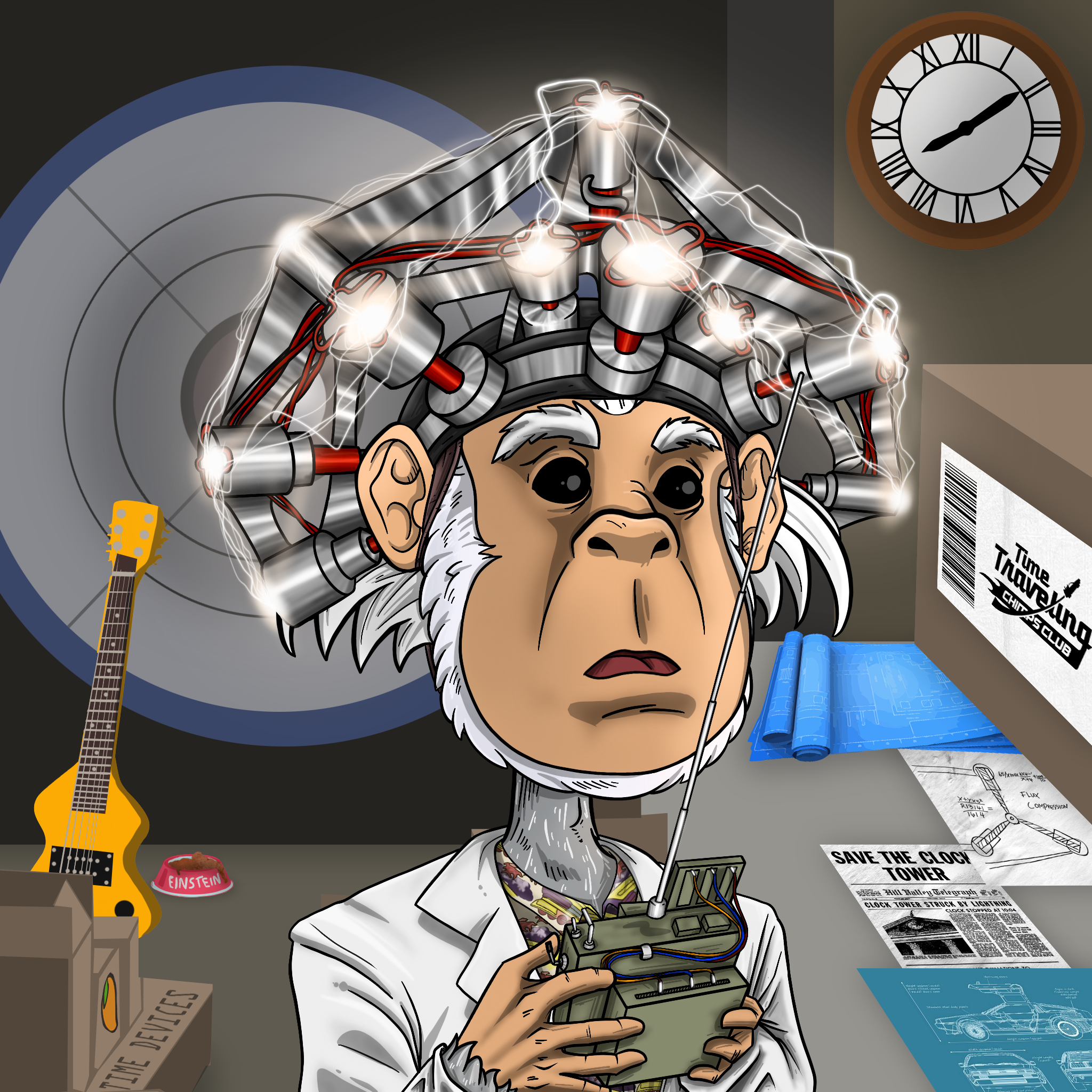Doc. Brown NFT artwork