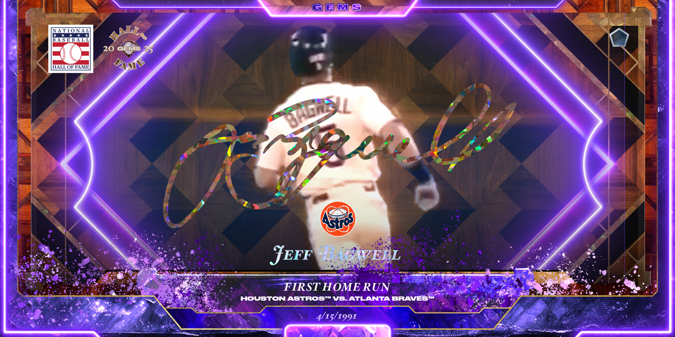Jeff Bagwell - First Home Run 5 NFT artwork