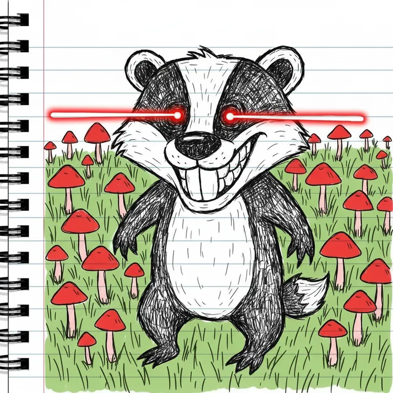 Badger #002 NFT artwork