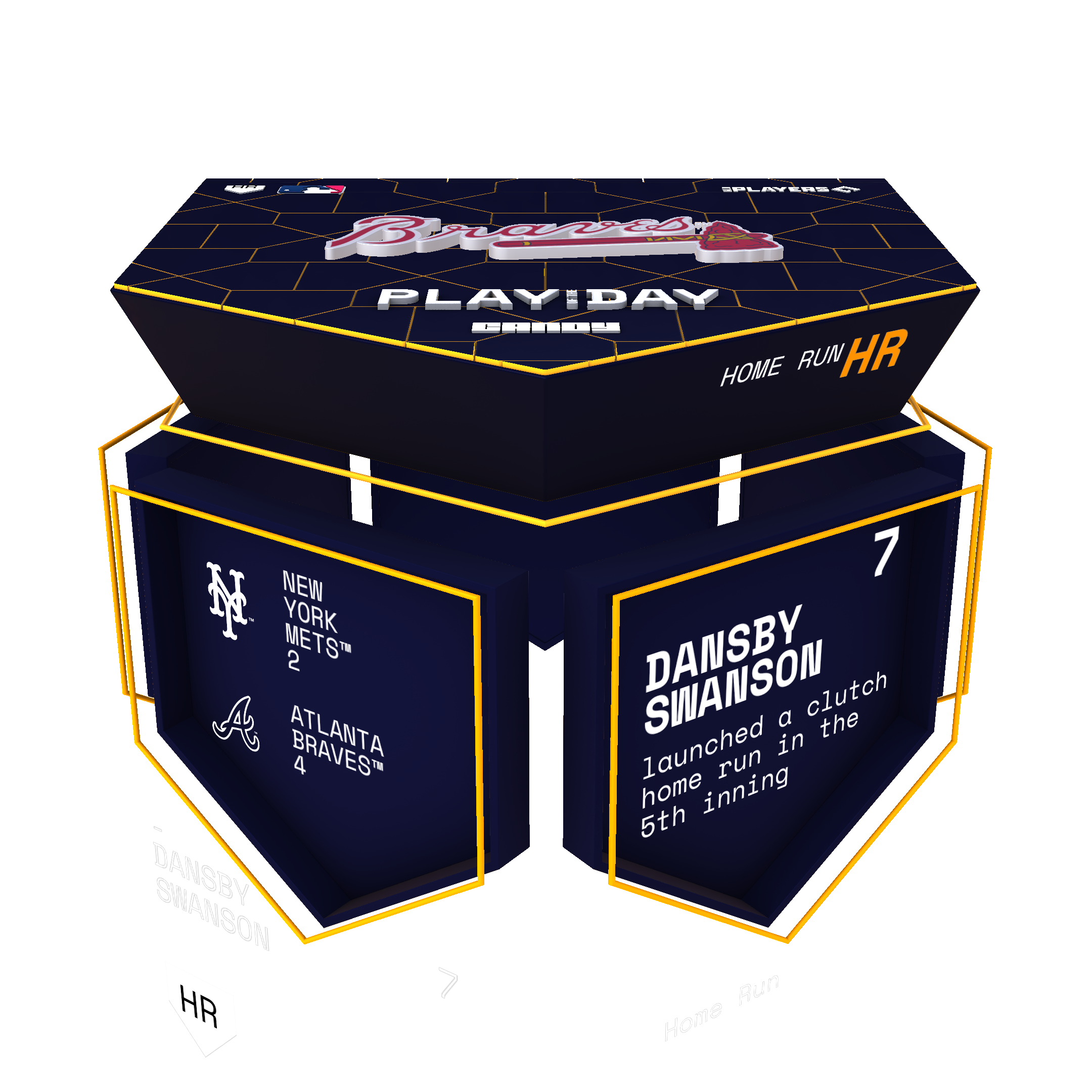 Dansby Swanson Blasts 2Run 104 NFT artwork