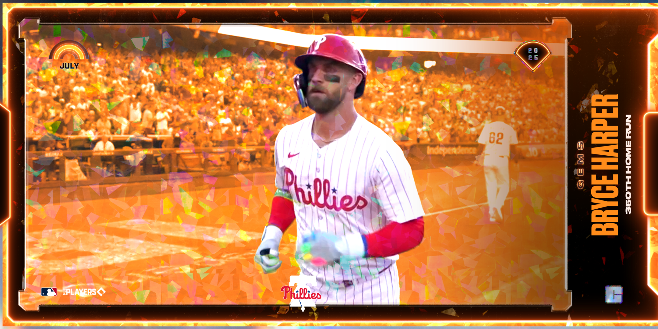 Bryce Harper - 350th Home Run 25 NFT artwork
