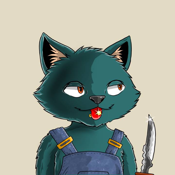 WallowCats #253 NFT artwork