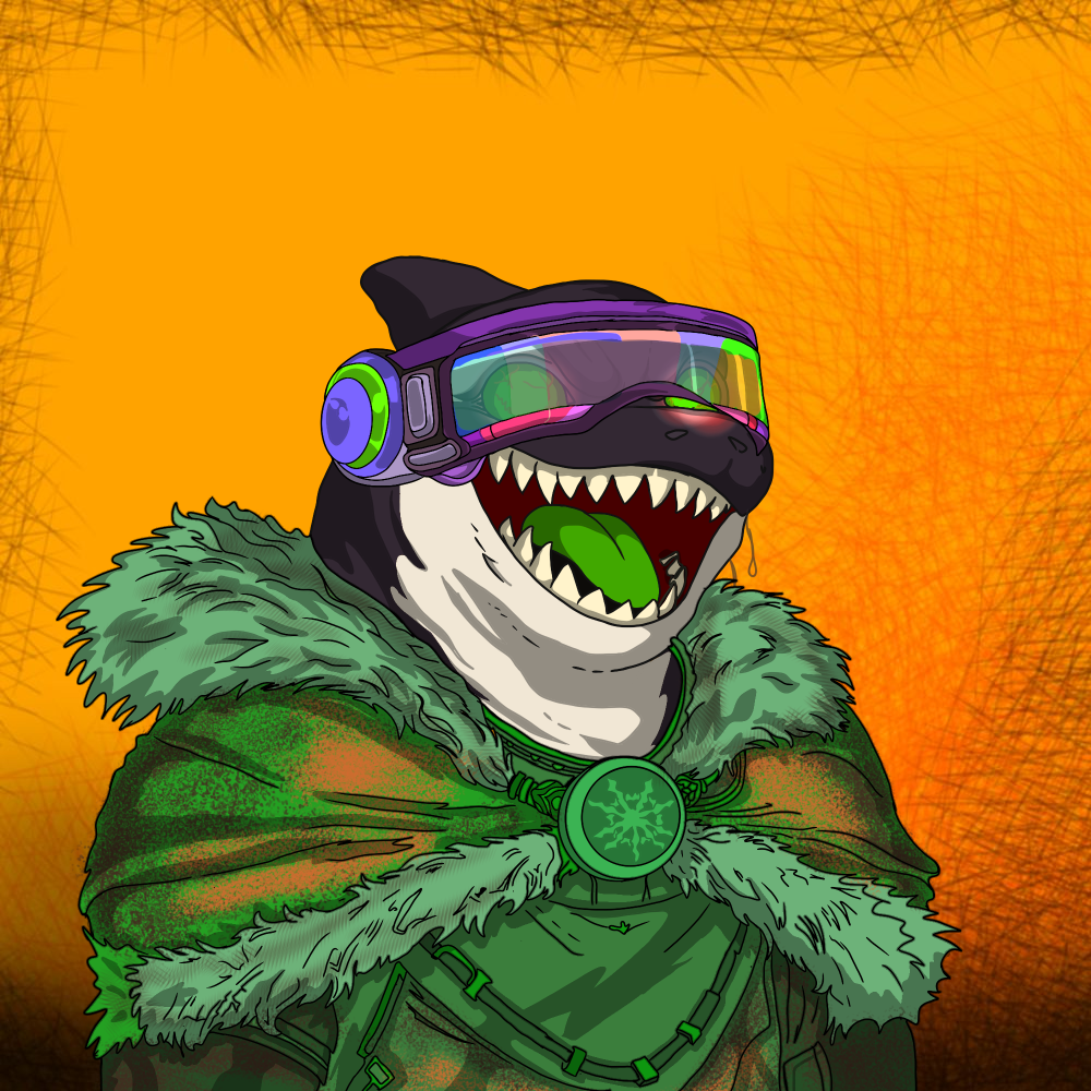 CRAZY ORCAS #124 NFT artwork