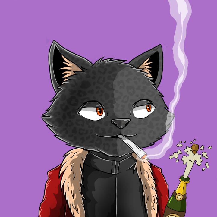 WallowCats #24 NFT artwork