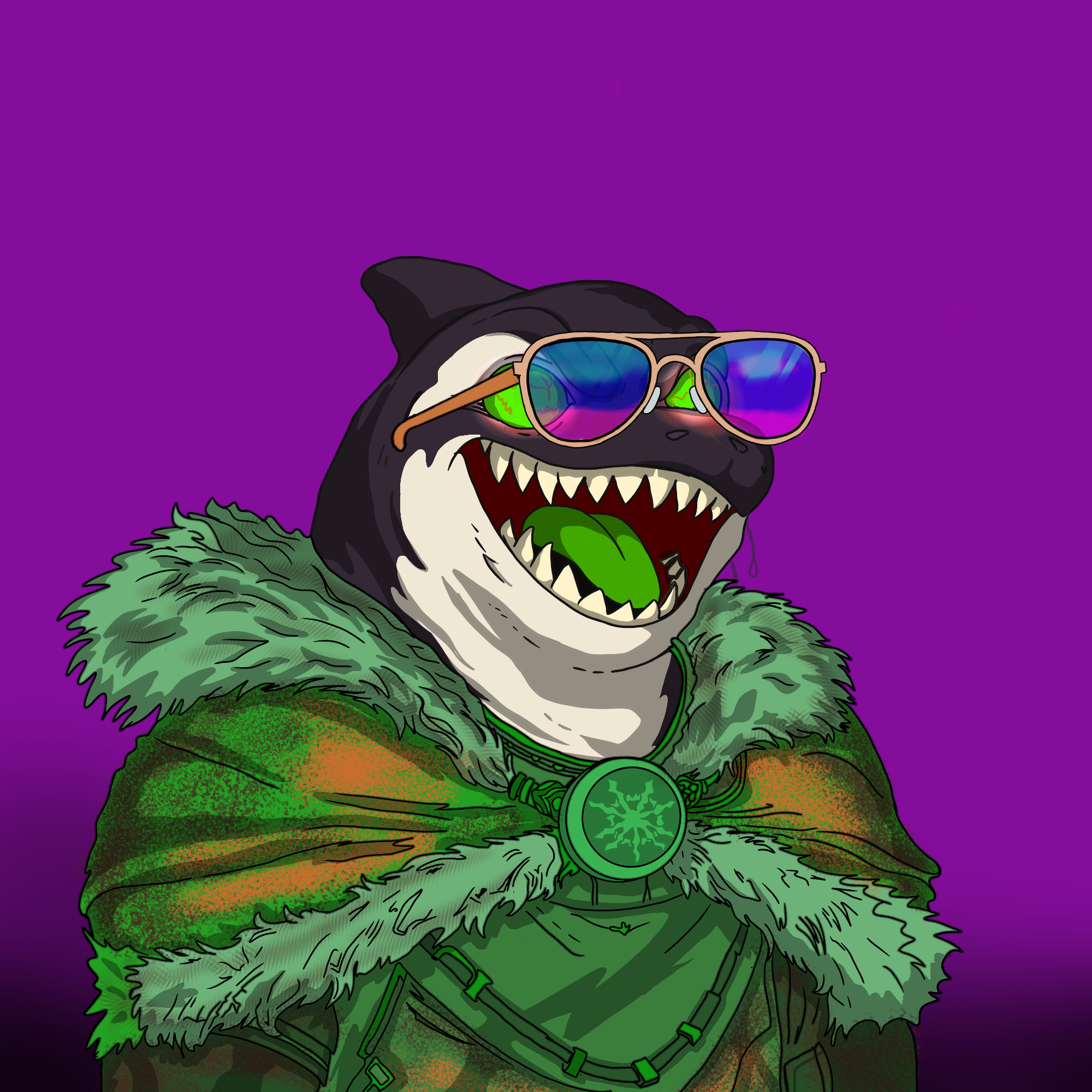 CRAZY ORCAS #121 NFT artwork