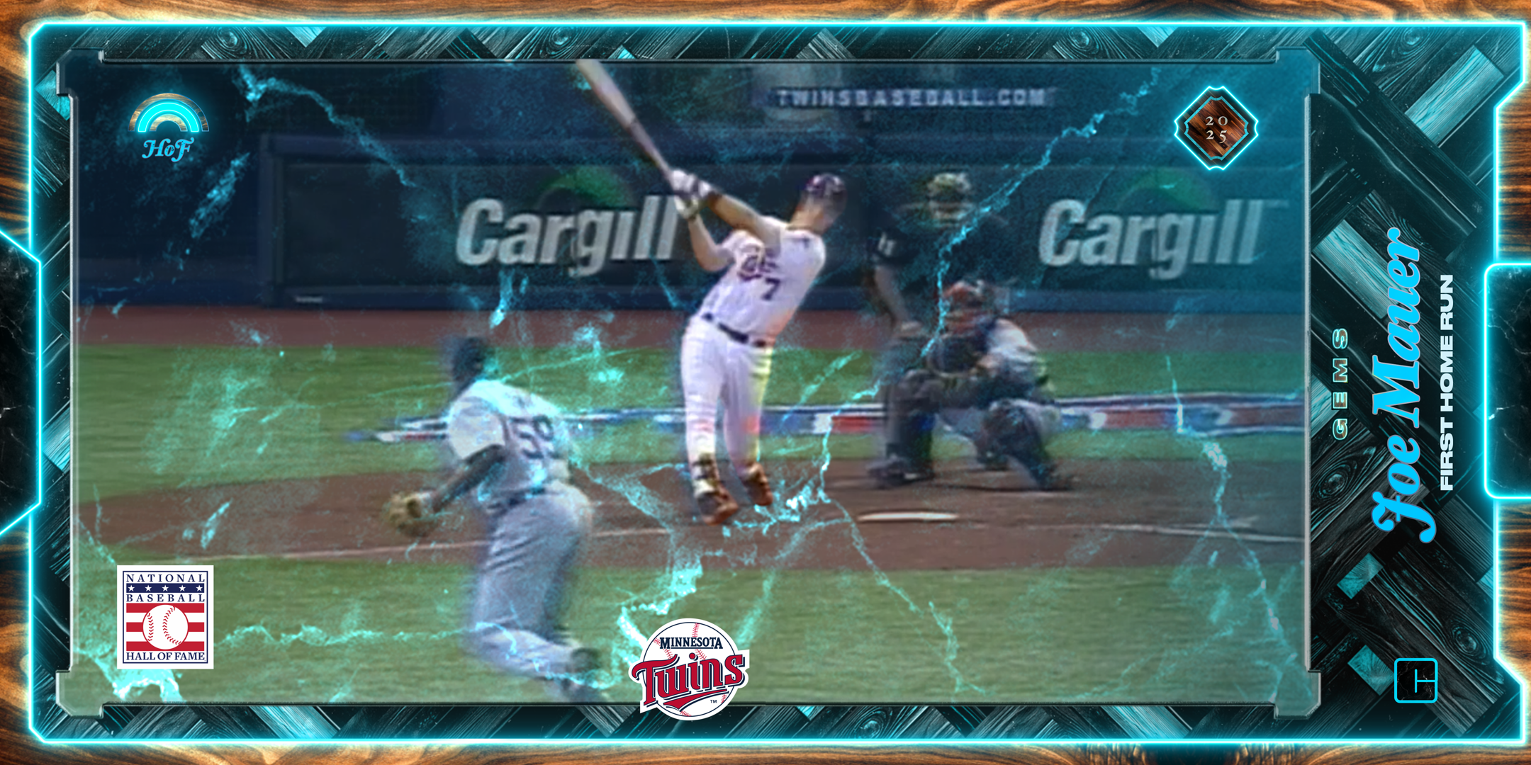 Joe Mauer - First Home Run 3 NFT artwork