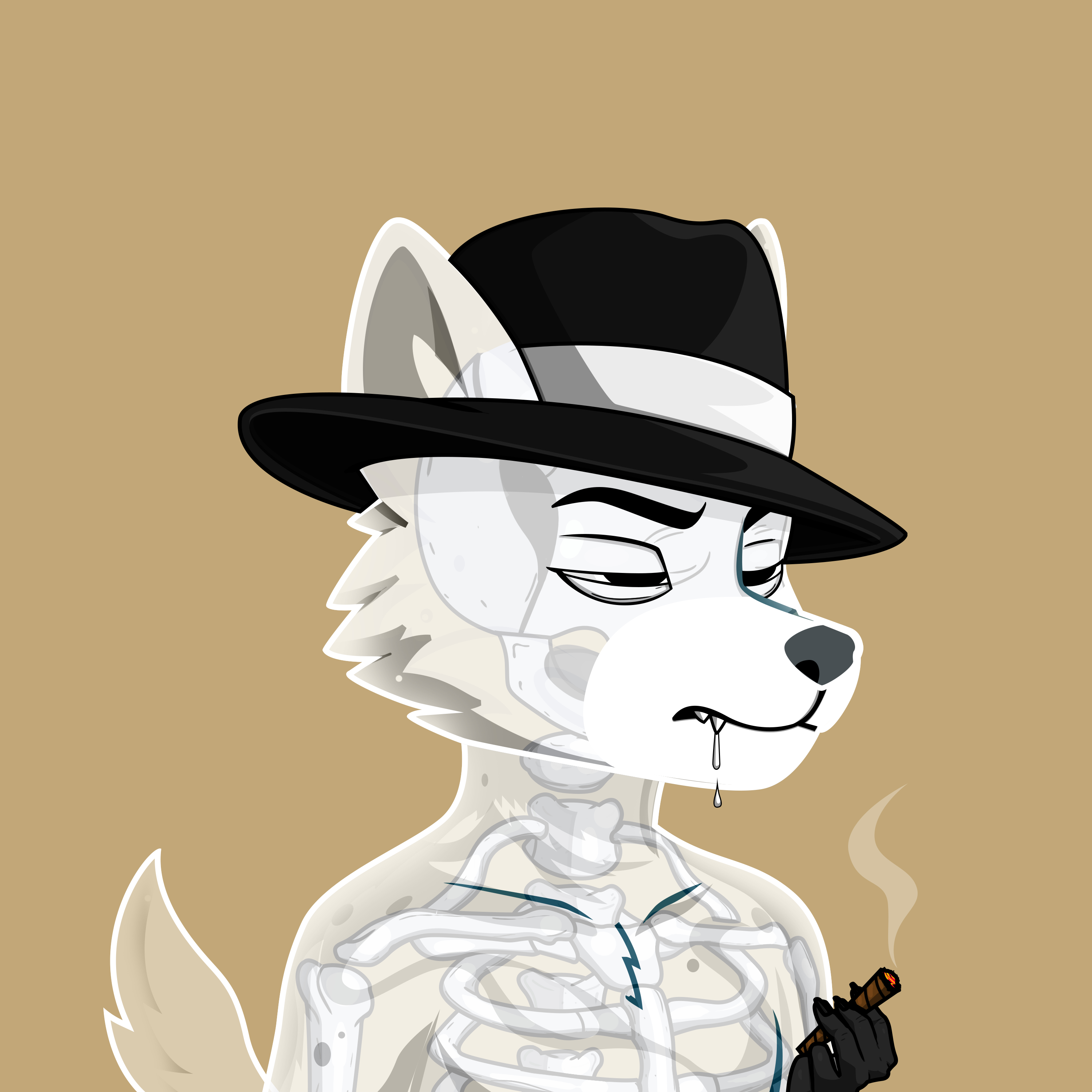 Apex Wolf #1739 NFT artwork