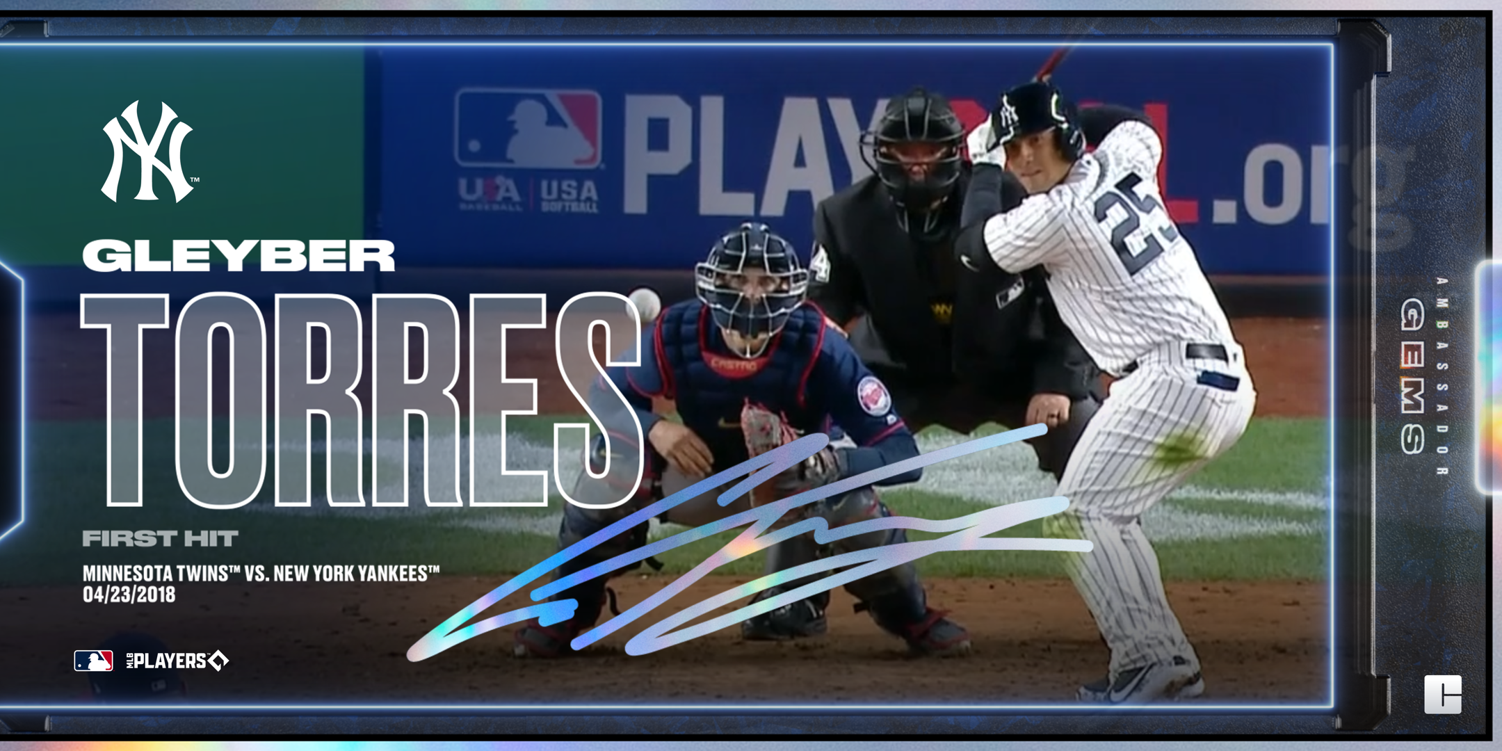 Gleyber Torres - First Hit 995 NFT artwork