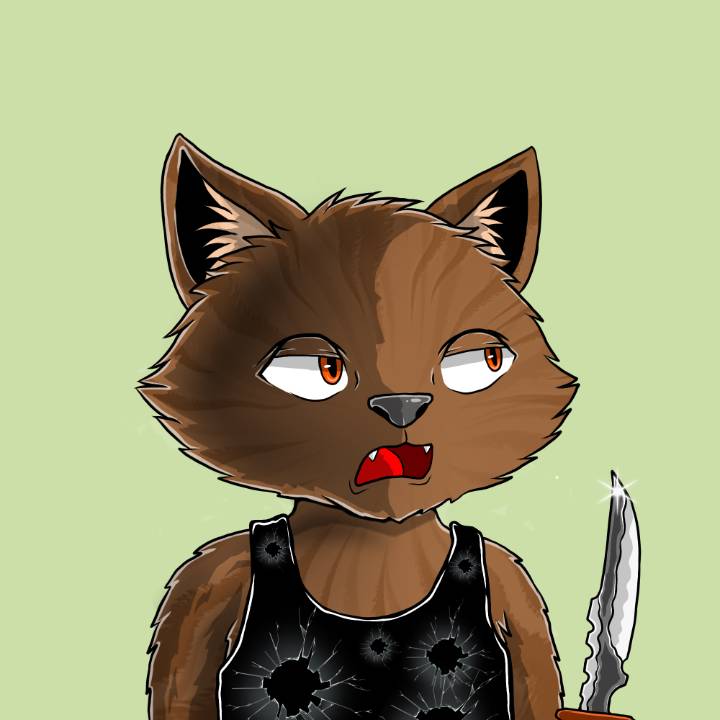 WallowCats #72 NFT artwork