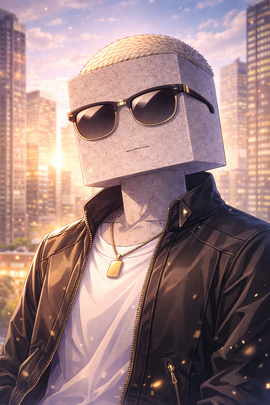 Marked Blockheads #023 NFT artwork