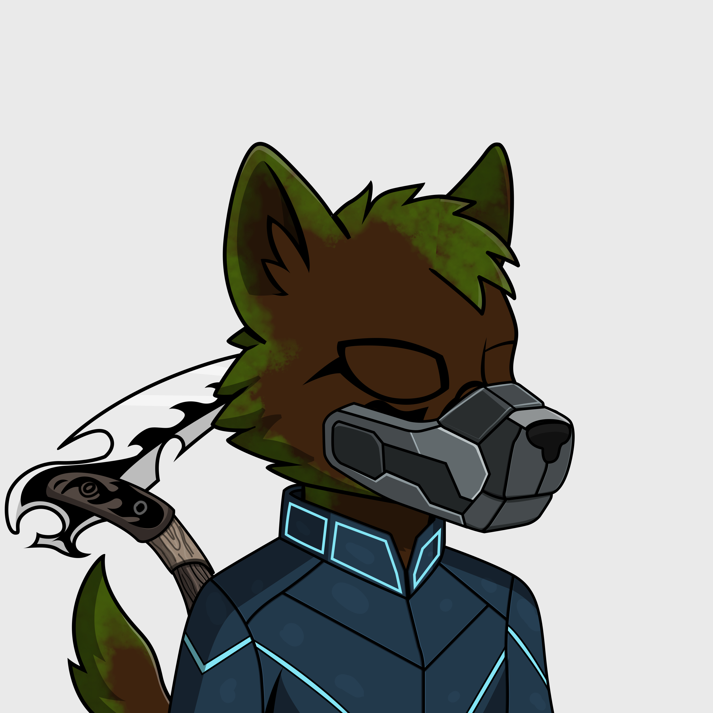 Apex Wolf #1814 NFT artwork