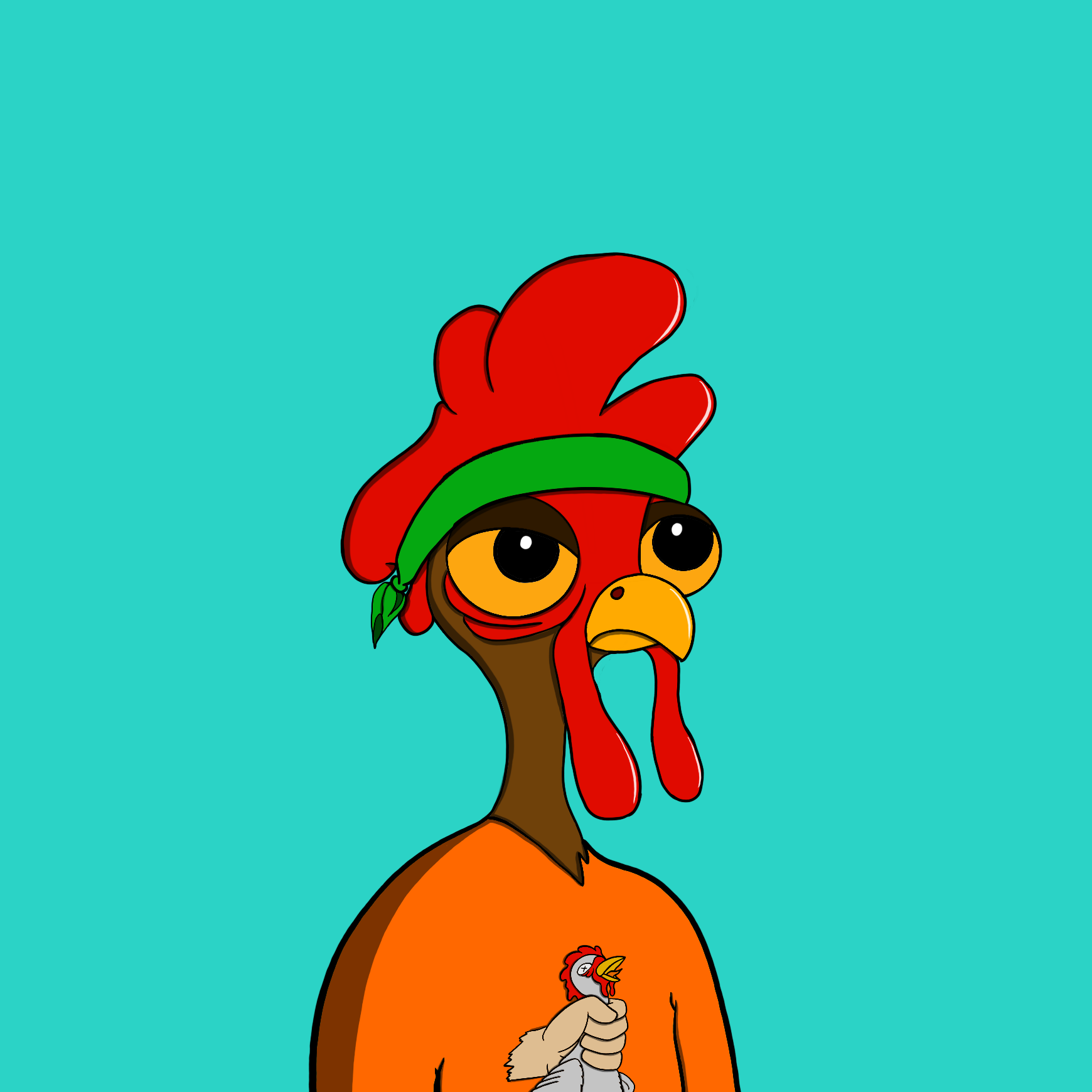 Crazy Chickens #8 NFT artwork