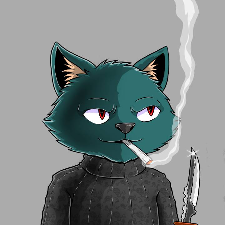 WallowCats #61 NFT artwork
